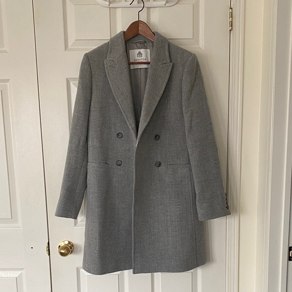 Babaton Gray Women's Blazer Coat